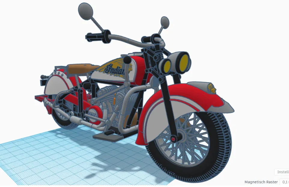 Mô hình xe Indian Chief đời 1947 của Ed van der Heijden - Image 7