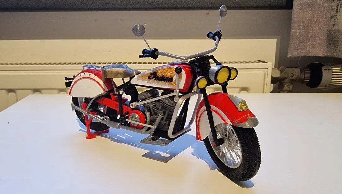 Mô hình xe Indian Chief đời 1947 của Ed van der Heijden - Image 11