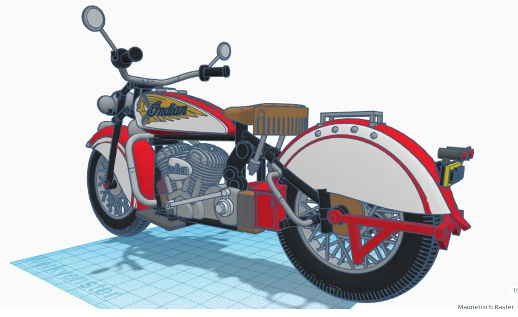 Mô hình xe Indian Chief đời 1947 của Ed van der Heijden - Image 12