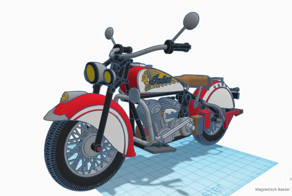 Mô hình xe Indian Chief đời 1947 của Ed van der Heijden - Image 16