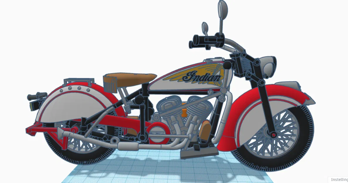 Mô hình xe Indian Chief đời 1947 của Ed van der Heijden - Image 18