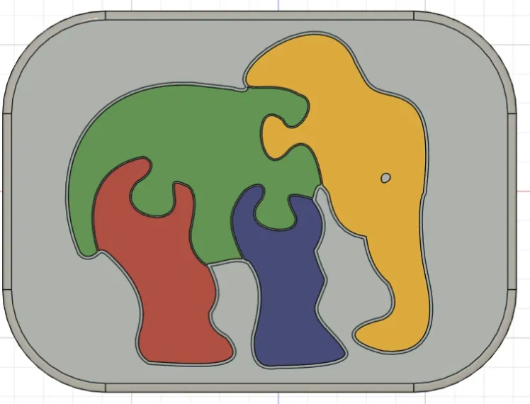 Mô hình Voi Ghép Hình Cho Bé - Image 2