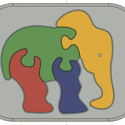 Mô hình Voi Ghép Hình Cho Bé