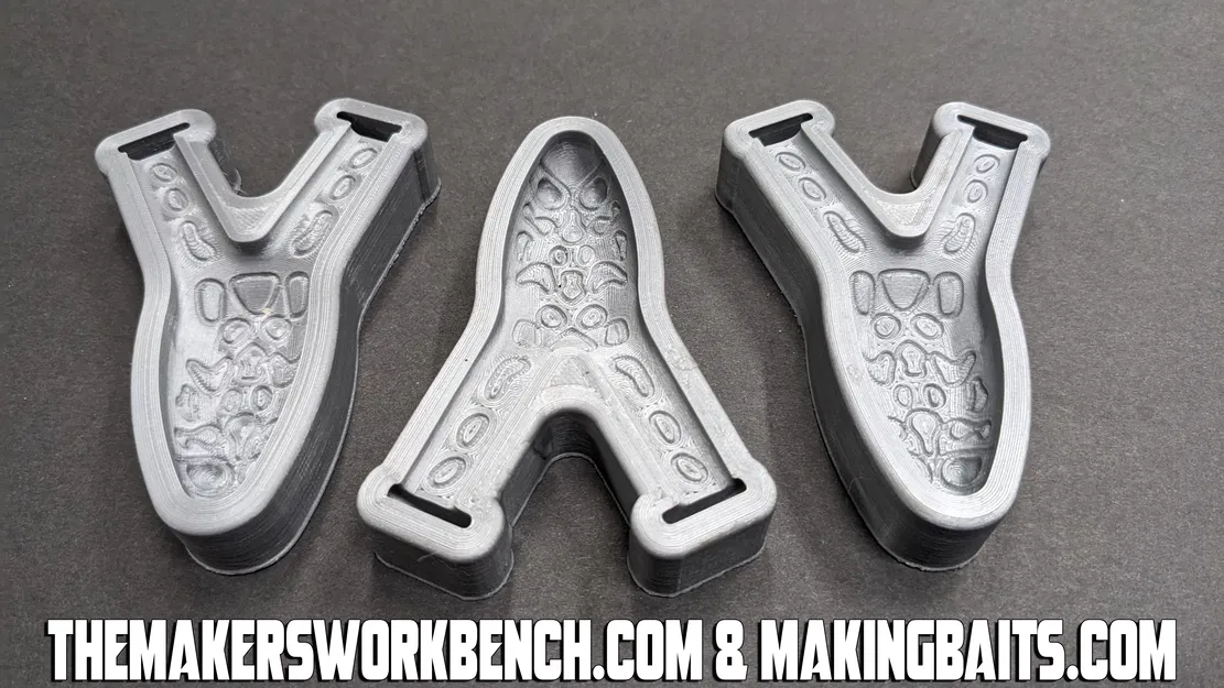 Khuôn Mồi Ếch Bơi "Open Pour" 3.5 inch - Image 2