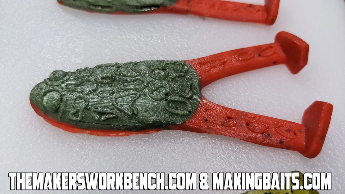 Khuôn Mồi Ếch Bơi "Open Pour" 3.5 inch - Image 4