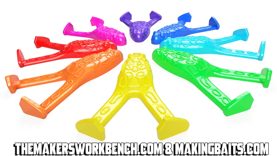 Khuôn Mồi Ếch Bơi "Open Pour" 3.5 inch - Image 7