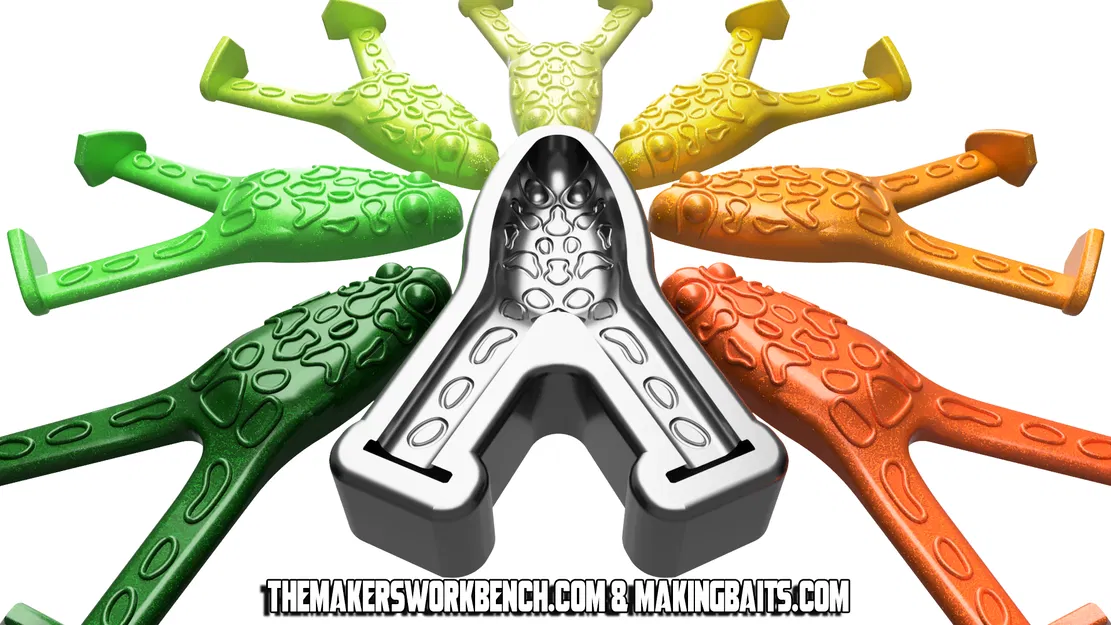 Khuôn Mồi Ếch Bơi "Open Pour" 3.5 inch - Image 8