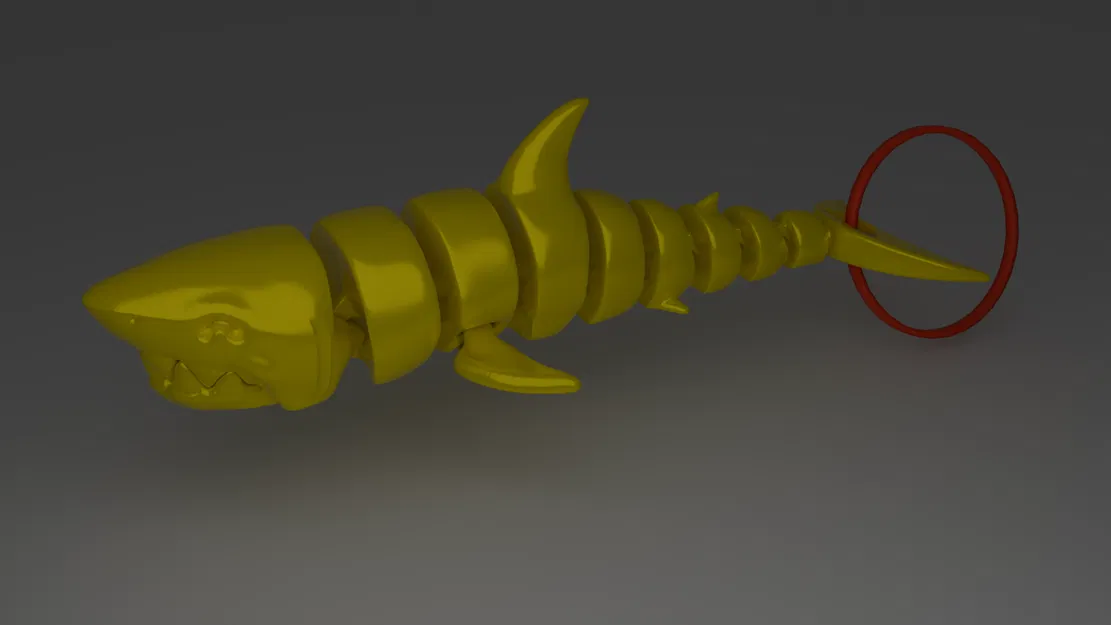 Móc Khóa Cá Mập Khớp Nối - Image 1