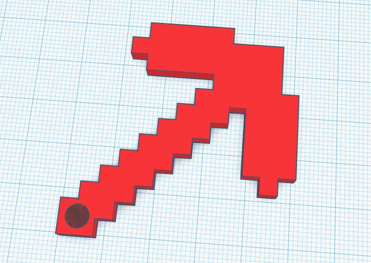 Móc khóa Minecraft 5x5cm - Image 1