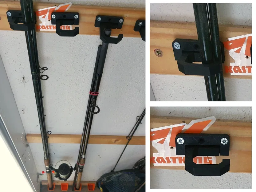 Giá Treo Cần Câu Gắn Tường – In Không Cần Lắp Ráp - Image 3