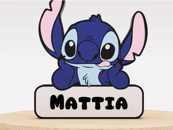 Hộp đèn Stitch có Tên của bạn / Đèn LED