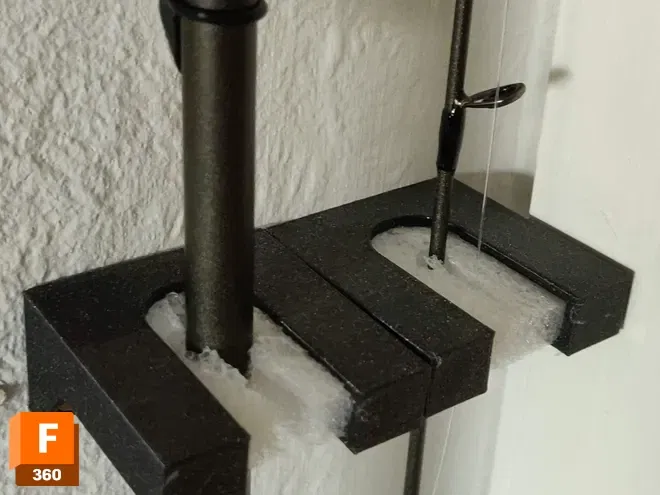 Giá Đỡ Cần Câu Cá Treo Tường Dọc - Image 1