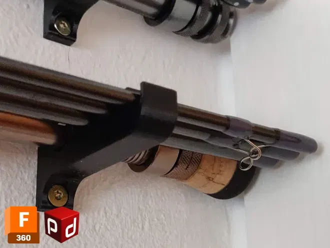 Giá Treo Tường Cần Câu Cá 4 Khúc - Image 1