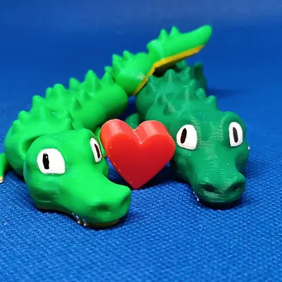 Coco, Cá sấu Khớp nối - Mô hình 3D in theo khớp