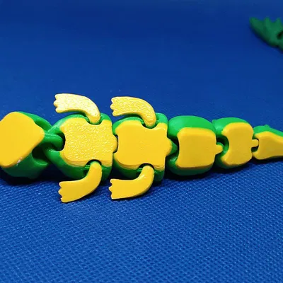 Coco, Cá sấu Khớp nối - Mô hình 3D in theo khớp