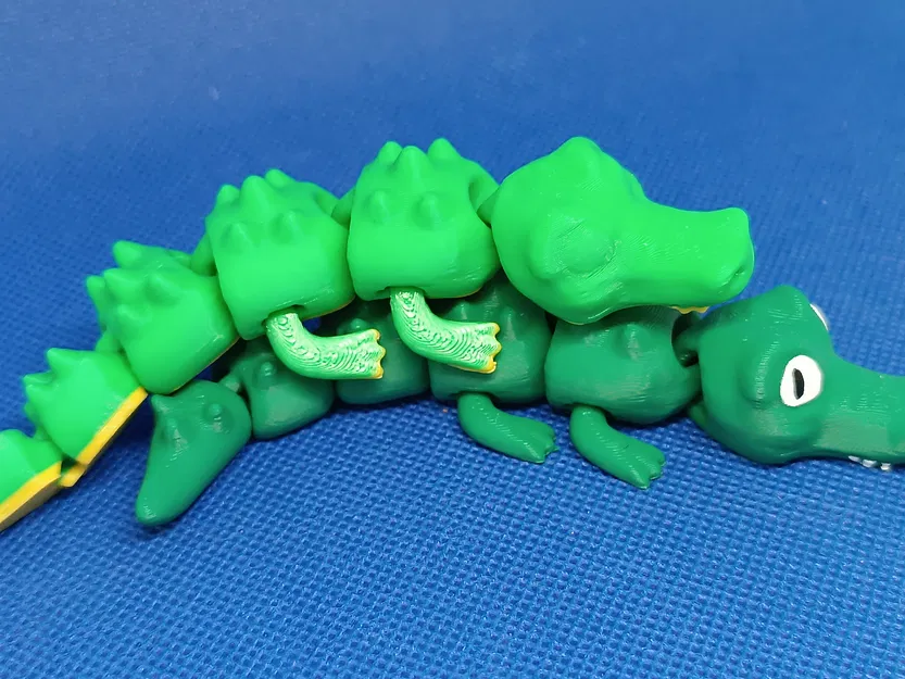 Coco, Cá sấu Khớp nối - Mô hình 3D in theo khớp - Image 7