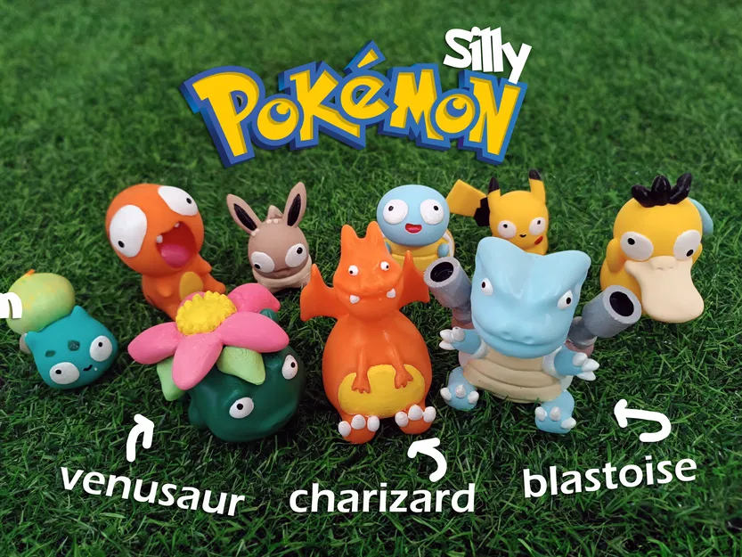 Mô hình Pokémon Charizard Blastoise Venosaur Ngộ Nghĩnh - Image 1