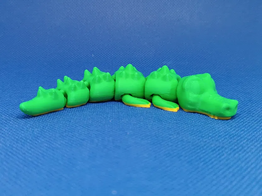 Coco, Cá sấu Khớp nối - Mô hình 3D in theo khớp - Image 13