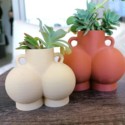 Chậu Hoa 2 Hình Cầu