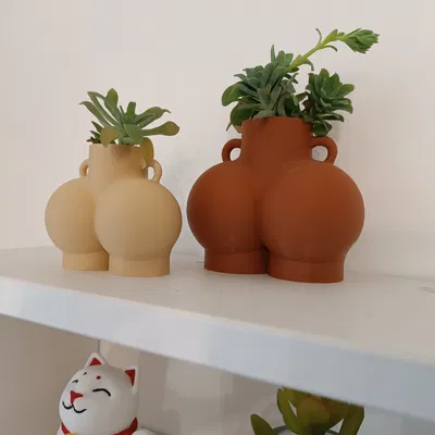 Chậu Hoa 2 Hình Cầu