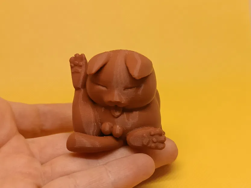 Mèo Liếm Banh - Tượng 3D Độc Đáo - Image 3