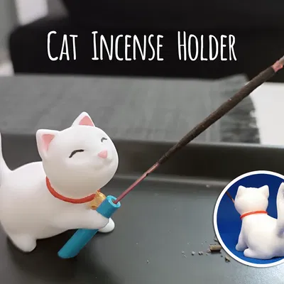 Giá cắm hương hình con mèo