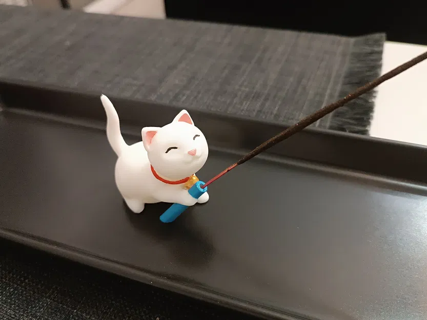 Giá cắm hương hình con mèo - Image 6
