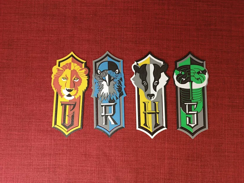 Bookmarks Hogwarts Harry Potter RevPrinting Miễn phí STL 3MF - Image 4