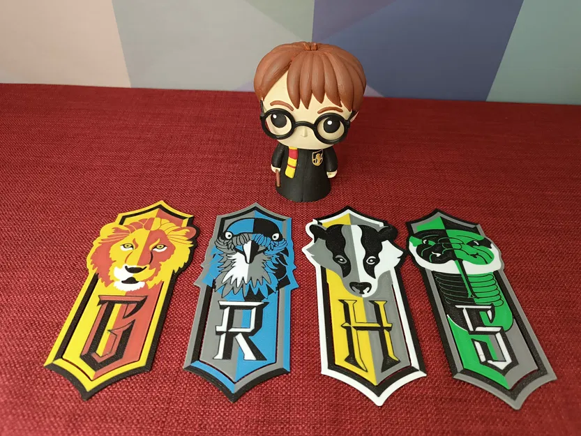 Bookmarks Hogwarts Harry Potter RevPrinting Miễn phí STL 3MF - Image 6