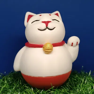 Mèo May Mắn phiên bản "Lắc lư không đổ"