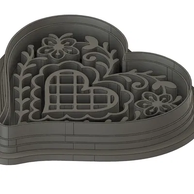 Khuôn Cắt Bánh Hình Trái Tim