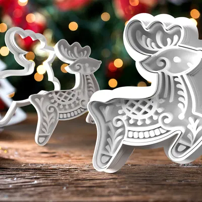 Khuôn Cắt Bánh Hình Tuần Lộc