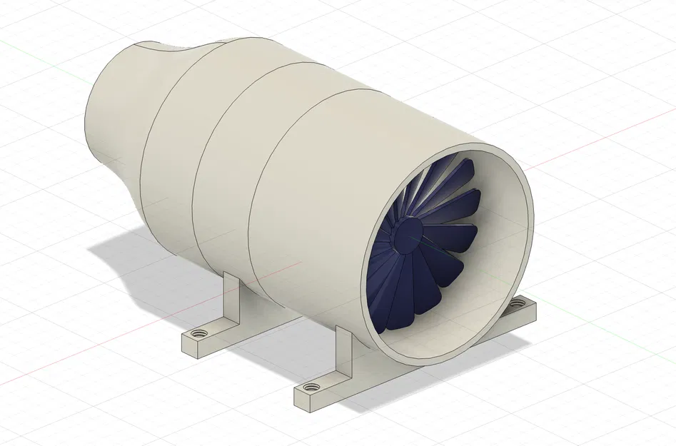 Mô Hình 3D Quạt Lồng Sóc Điện (EDF) / Cánh Quạt Máy Bay - Image 1
