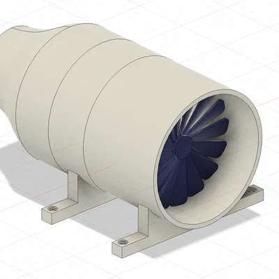 Mô Hình 3D Quạt Lồng Sóc Điện (EDF) / Cánh Quạt Máy Bay