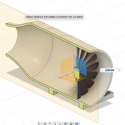 Mô Hình 3D Quạt Lồng Sóc Điện (EDF) / Cánh Quạt Máy Bay