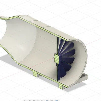Mô Hình 3D Quạt Lồng Sóc Điện (EDF) / Cánh Quạt Máy Bay