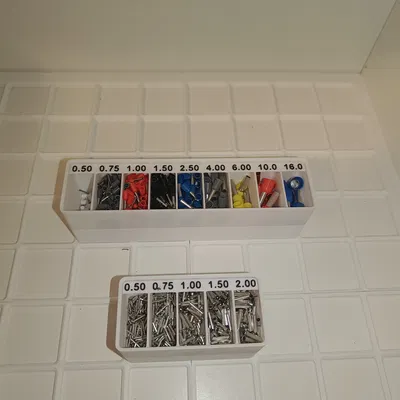 Hộp Gridfinity cho đầu cos (Adernendhülsen)