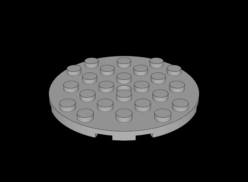 Tấm Lego Tương Thích (11213.dat) Tròn 6x6 Có Lỗ Và Khớp Nối - Image 1