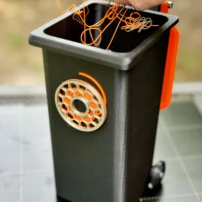 Thùng rác mini để bàn có bánh xe