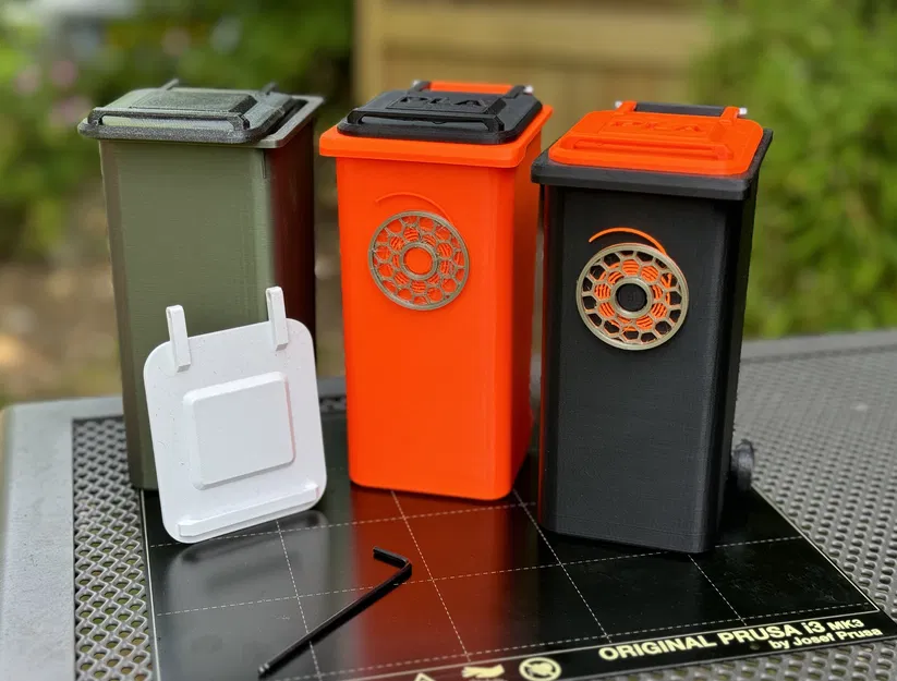 Thùng rác mini để bàn có bánh xe - Image 4