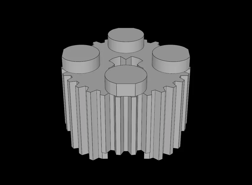 Gạch Lego Tương Thích (92947.dat) Tròn 2x2 Có Lưới - Image 1