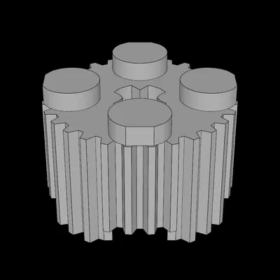 Gạch Lego Tương Thích (92947.dat) Tròn 2x2 Có Lưới