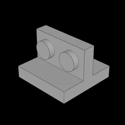 Giá Đỡ Lego Tương Thích (41682.dat) 2 x 2 - 1 x 2 Lên Giữa