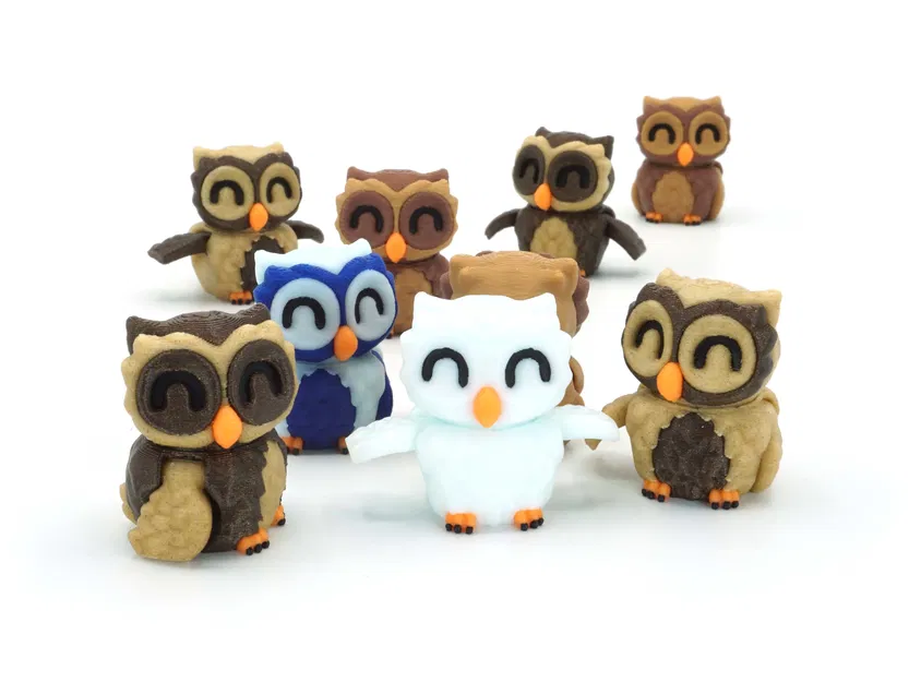 Mô Hình Cú Mèo Tí Hon Khớp Lắp Ráp In Tại Chỗ - Image 8