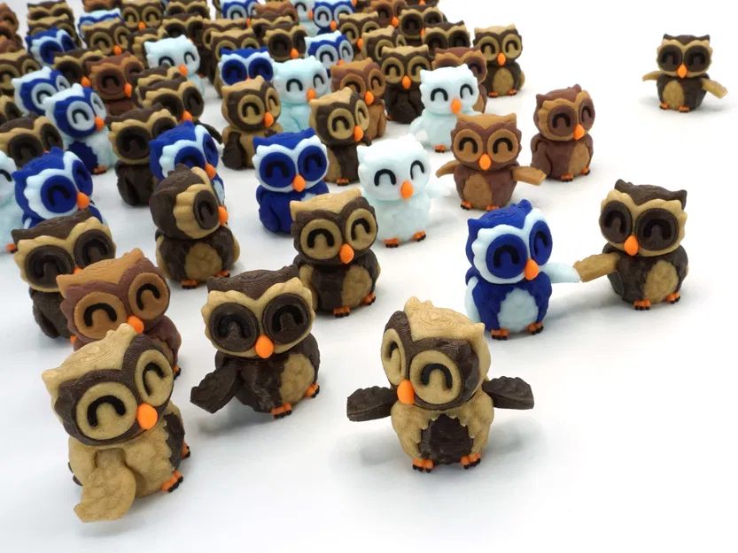 Mô Hình Cú Mèo Tí Hon Khớp Lắp Ráp In Tại Chỗ - Image 11