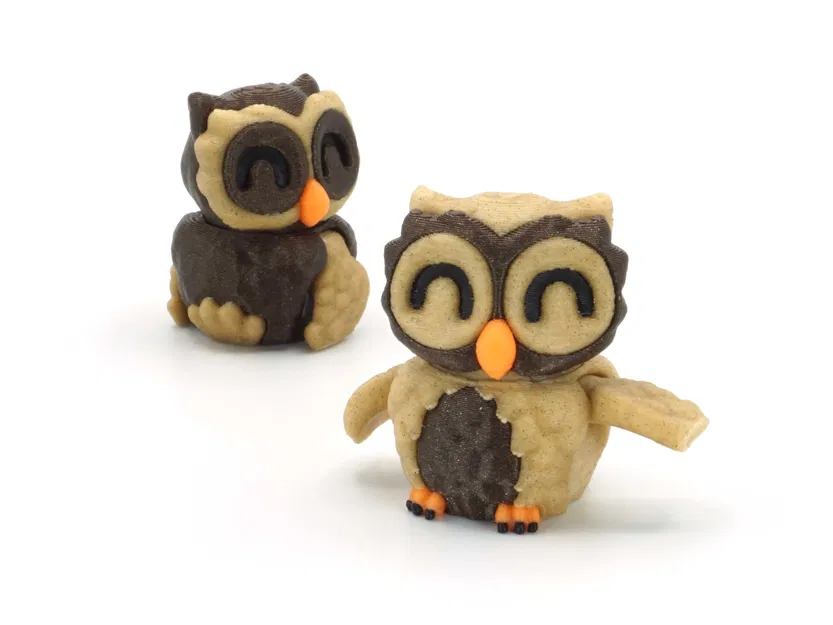 Mô Hình Cú Mèo Tí Hon Khớp Lắp Ráp In Tại Chỗ - Image 12