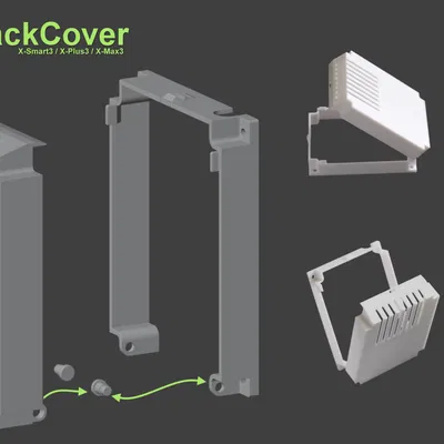 Qidi X3-Series Nắp Che Phía Sau