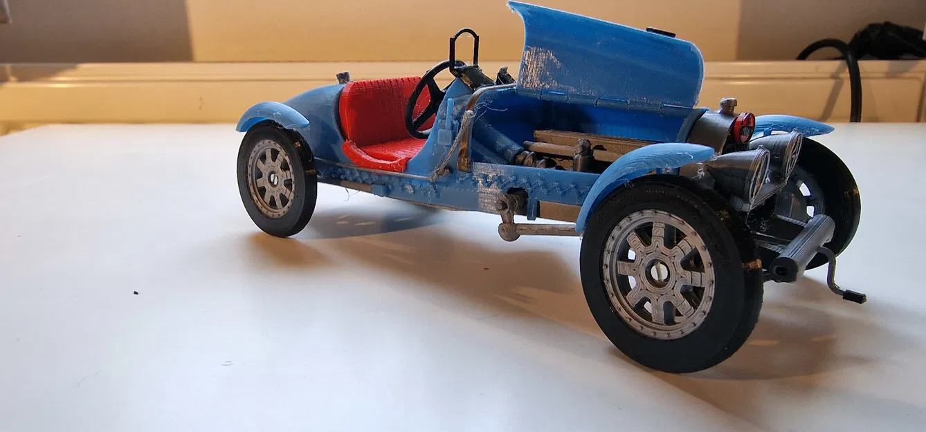 Mô hình xe Bugati T35 năm 1924 của Ed van der Heijden - Image 2