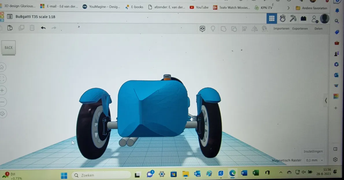 Mô hình xe Bugati T35 năm 1924 của Ed van der Heijden - Image 10