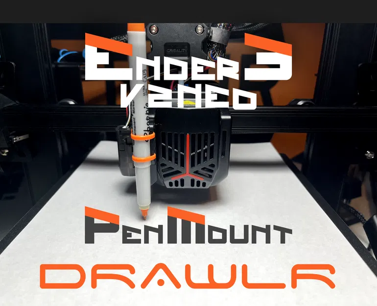 DrawlR - Giá đỡ Bút/Bút chì Đa năng cho Ender 3 V2 NEO - Image 1